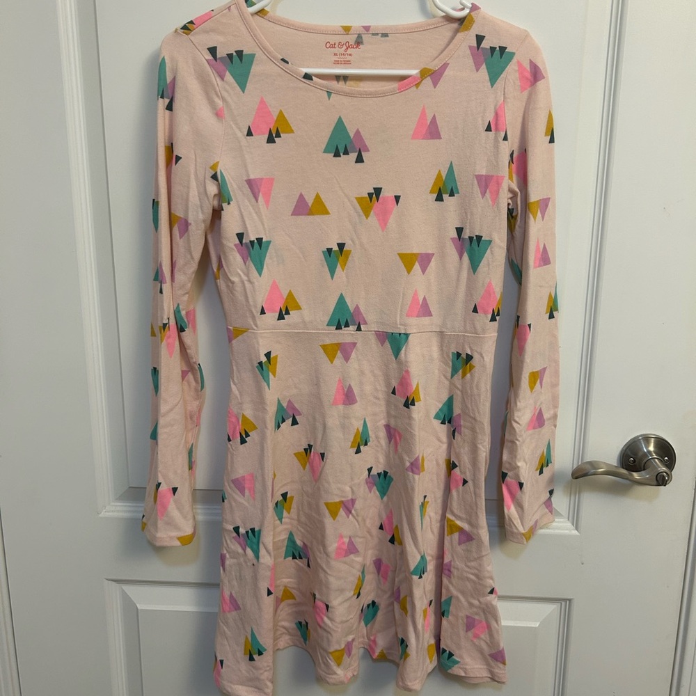 Cat & Jack Multicolor Triangle Pattern Dress
